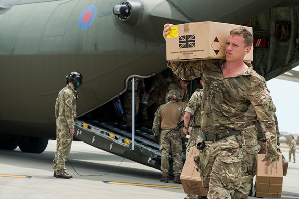 Royal Marines arrive in first wave of help for Turks and Caicos islanders