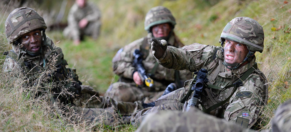 Royal Navy personnel train with the Royal Marines | Royal Navy