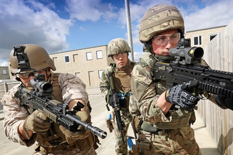 US Marines and Royal Marines Training Side by Side