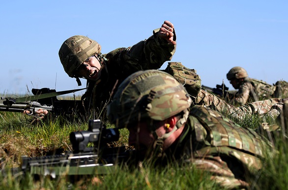 Royal Marines unleash dragon on Dartmoor