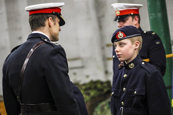 Royal Marines Volunteer Cadet Corps receive berets