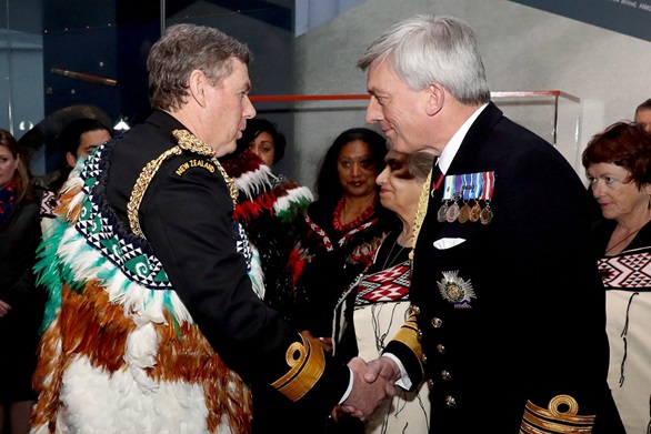 First Sea Lord receives Moari welcome at Jutland exhibition 
