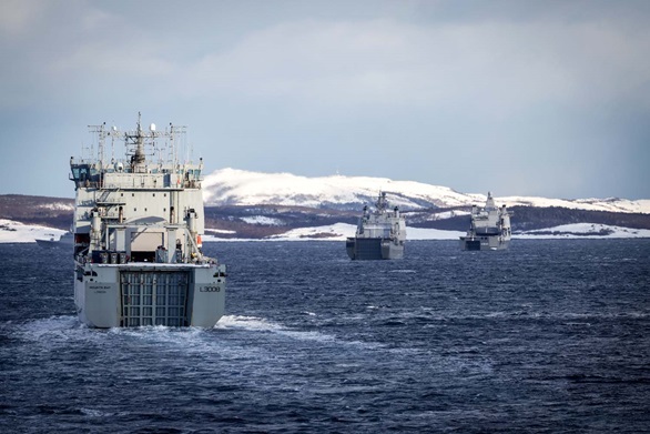 HMS Albion has been taking part in Joint Viking in Norway. Picture: LPhot Bill Spurr