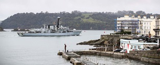 HMS Argyll sails into Plymouth after six months deployed on operations in the Gulf
