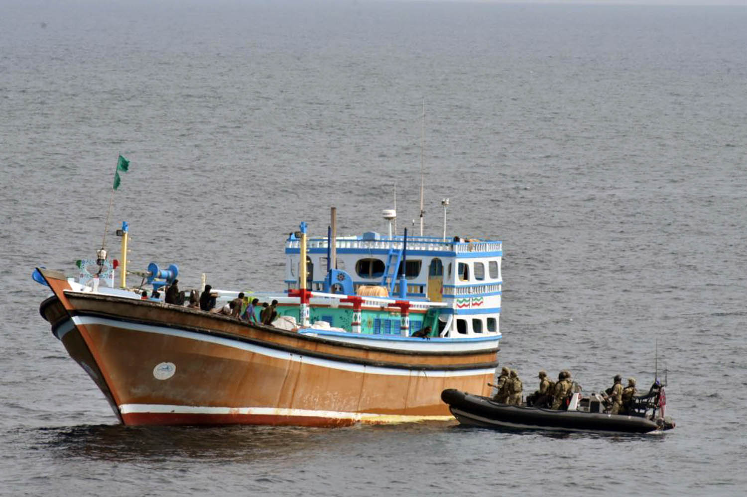 HMS Defender lands £3.3m haul in Middle East drugs bust