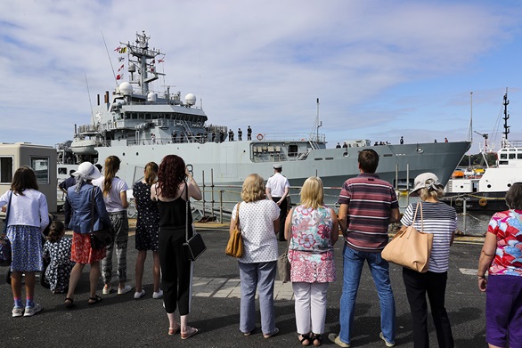 HMS Enterprise returns home after year on NATO duties