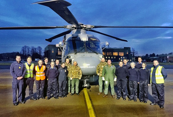 Yorkshire URNU takes flight with 820 Naval Air Squadron