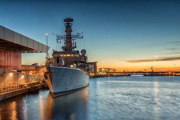 HMS Iron Duke London NATO visit
