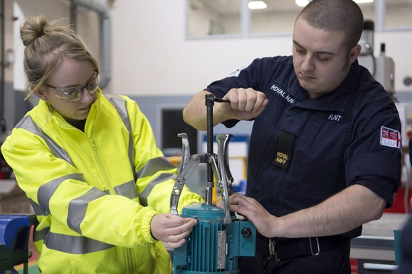 Navy and civilian engineers swap jobs for Apprenticeship Week