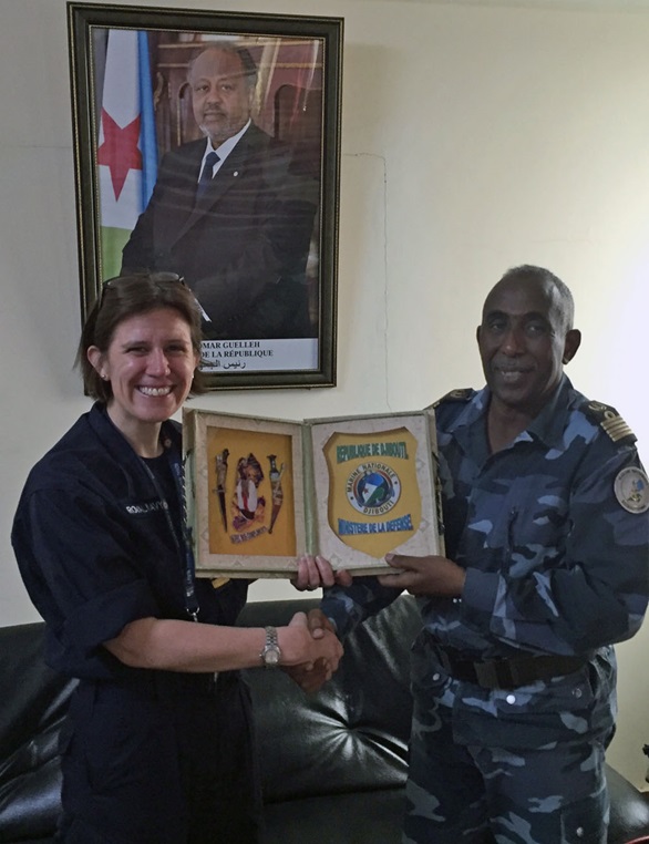 HMS Middleton shares expertise with Djibouti Navy