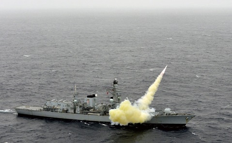 Harpoon missile obliterates target in successful high seas firing