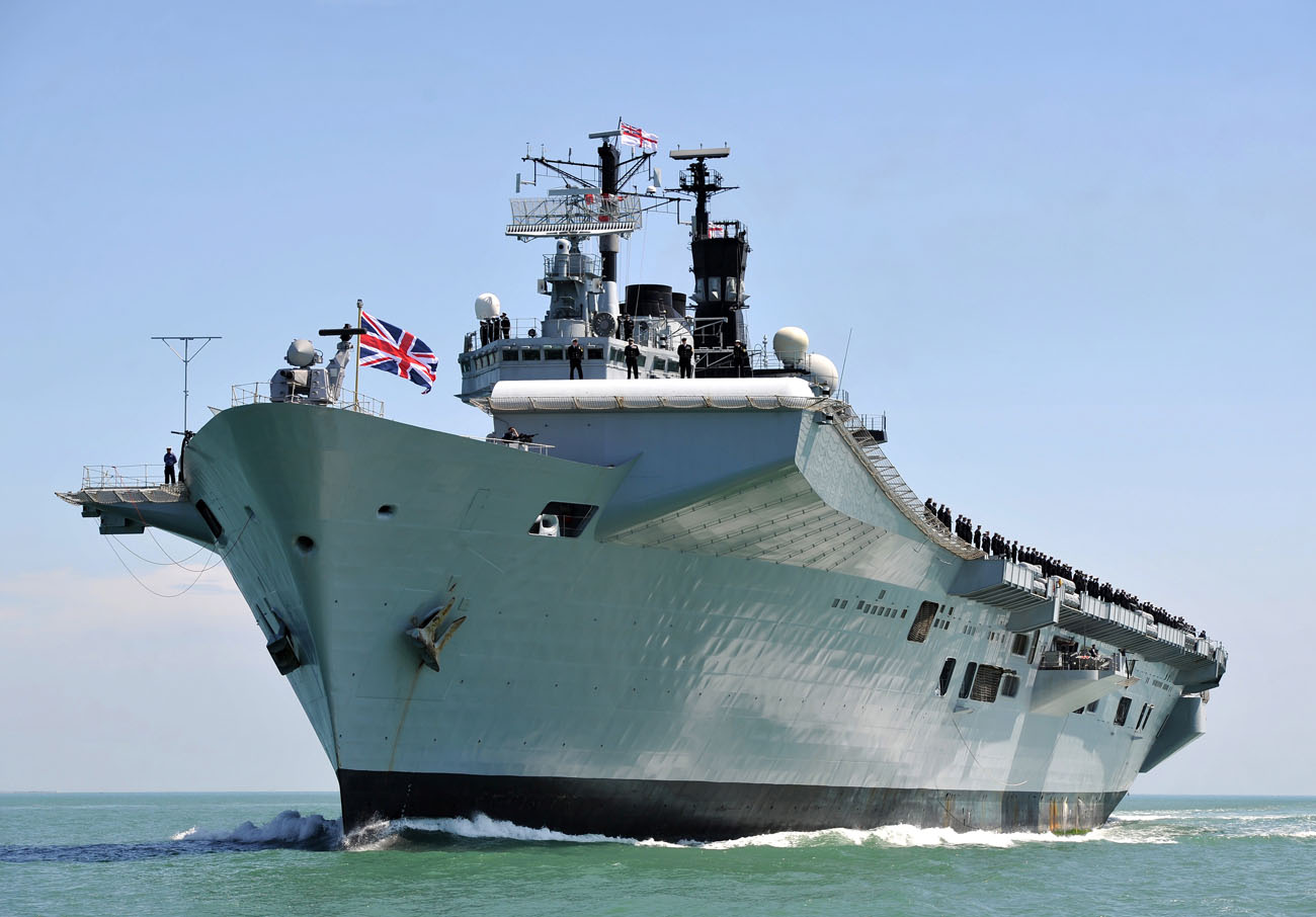Sailors  pride on new aircraft carrier as Illustrious 