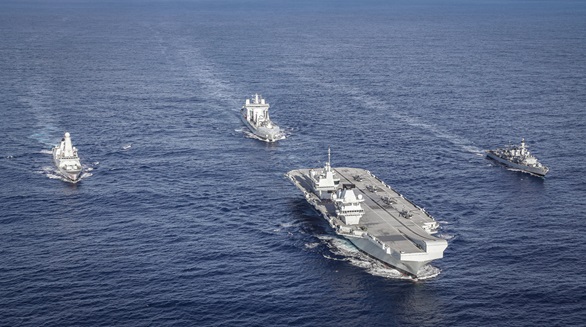 Westlant Carrier Strike Group off the coast of the United States. Picture: LPhot Kyle Heller