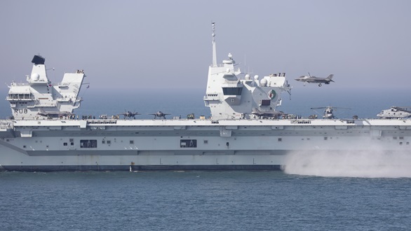 HMS Queen Elizabeth is the new Fleet Flagship, having taken over from HMS Albion. Picture: LPhot Belinda Alker
