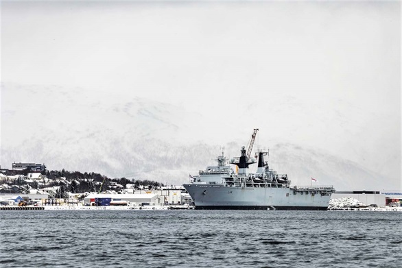 HMS Albion has been working with NATO in the Arctic Circle. Picture: LPhot Barry Swainsbury