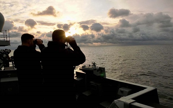 HMS Richmond has been carrying out patrols in the Baltic 