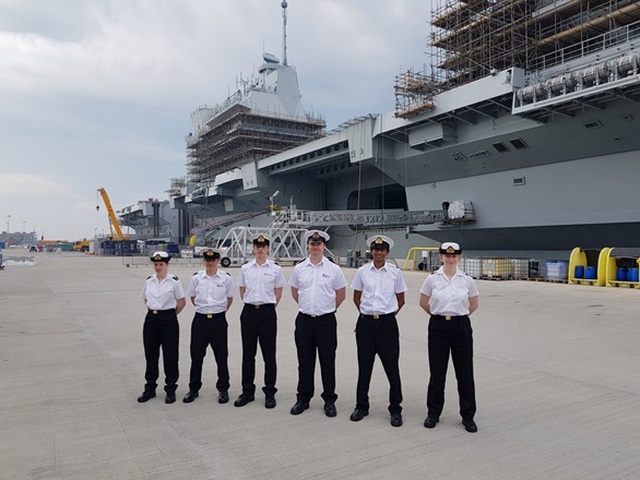 Oxford URNU visits HMS Queen Elizabeth