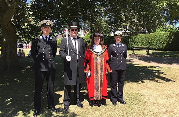 Oxford URNU Midshipmen attend 40 Commando Freedom Parade