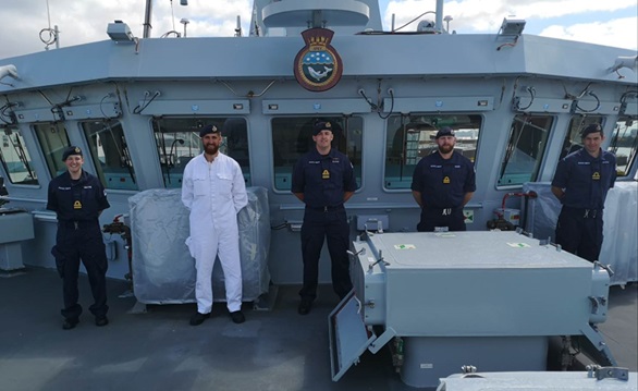 HMS Spey has welcomed the first members of her ship's company