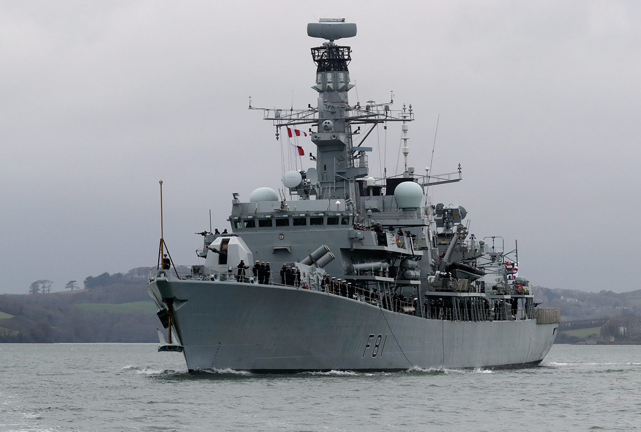 HMS Sutherland deploys