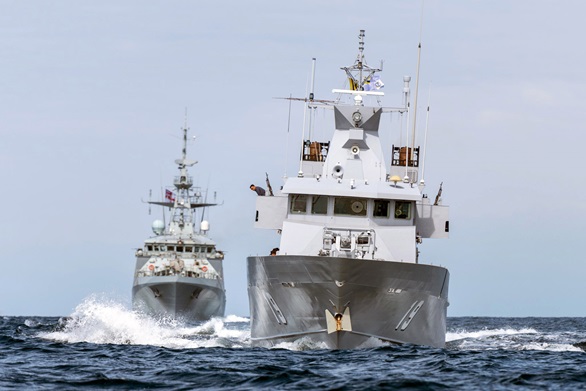 Brunei patrol ship KDB Syafaat leads Tamar