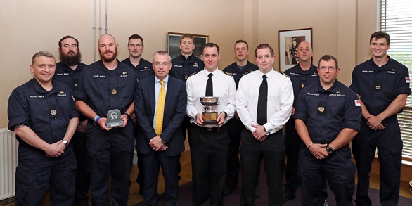 Trophy for Astute submariners after walking challenge