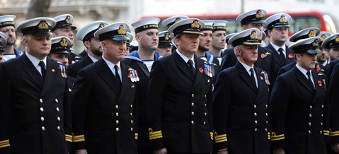 Navy submariners remember the fallen