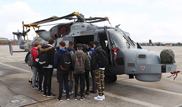 omerset engineering students attend STEM event at Yeovilton