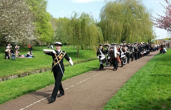 Volunteer bands support Basingstoke St George's Day Parade