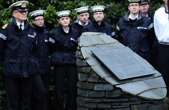 Base personnel commemorate wartime tragedy