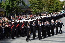 Naval Service in Plymouth Freedom of the City parade