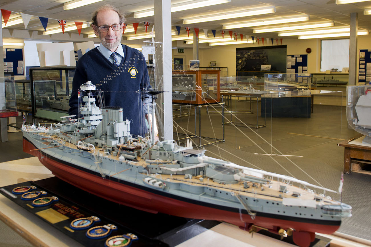 Gold medal winning model at Devonport Naval Heritage 