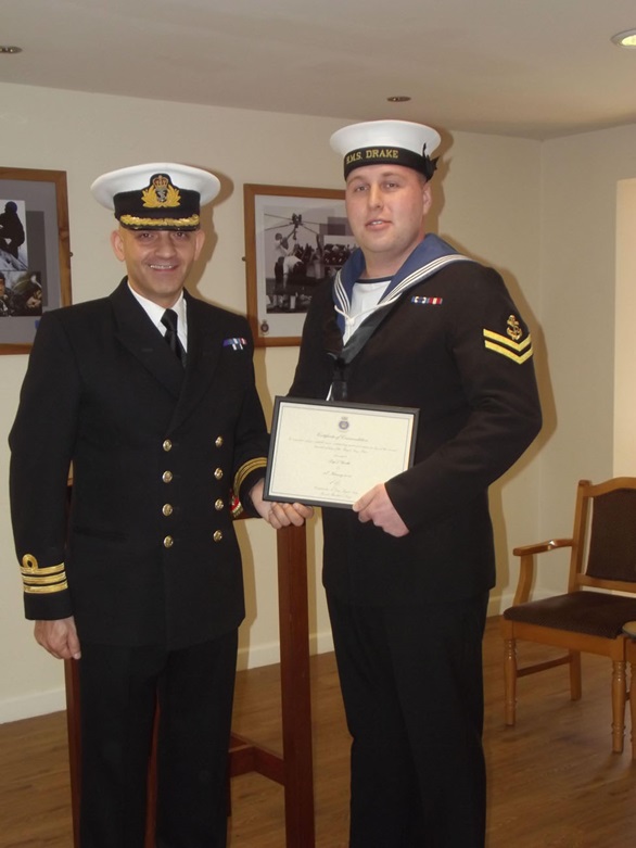 Royal Navy Police Officer excellence award