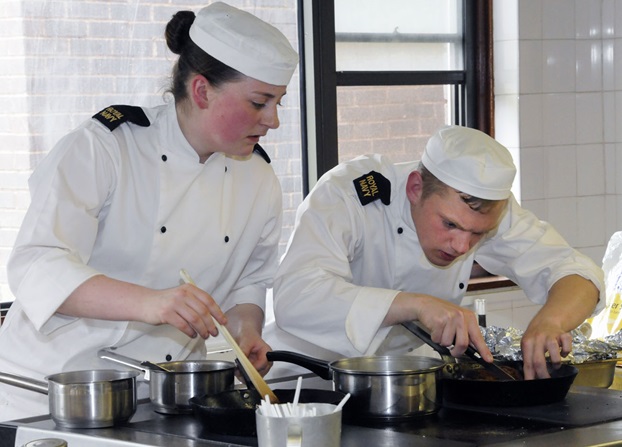 Devonport Royal Navy chefs and stewards go head-to-head