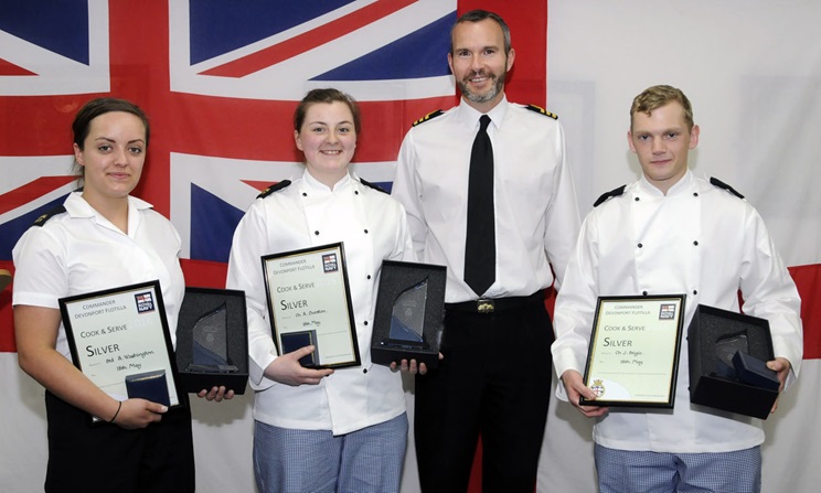 Devonport Royal Navy chefs and stewards go head-to-head