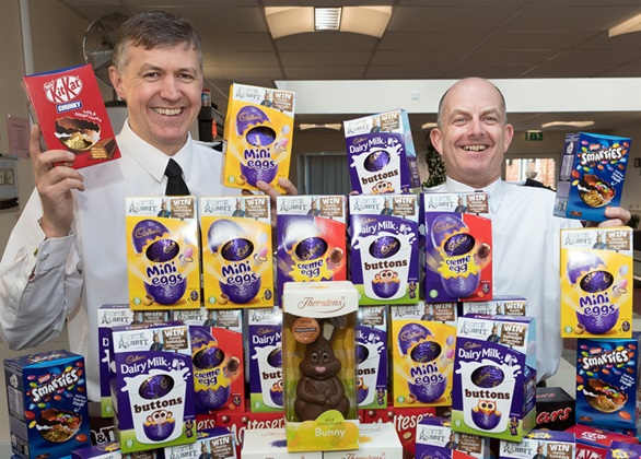 HMS Collingwood supports three ‘eggscellent’ local charities