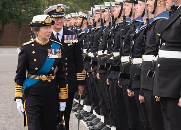 Princess Anne is guest of honour at Collingwood ceremonial event 