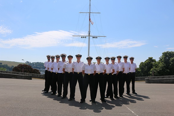 Reservists commission at Britannia Royal Naval College