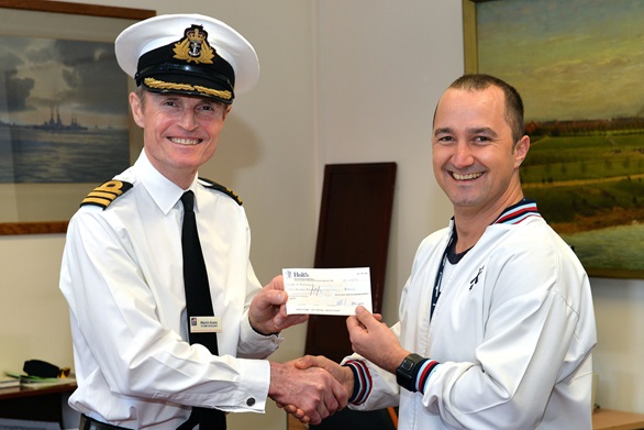 HMS Excellent sailor rewarded