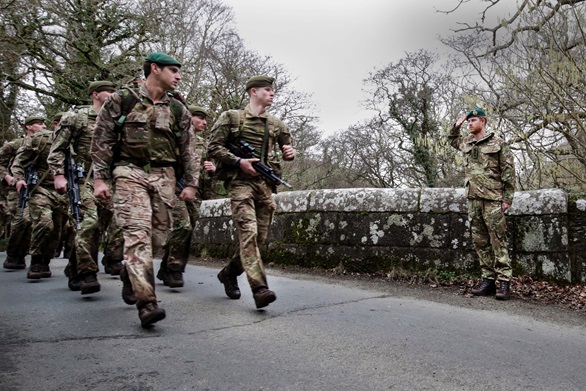 The Duke of Sussex visited Royal Marines at the Commando Training Centre in Lympstone