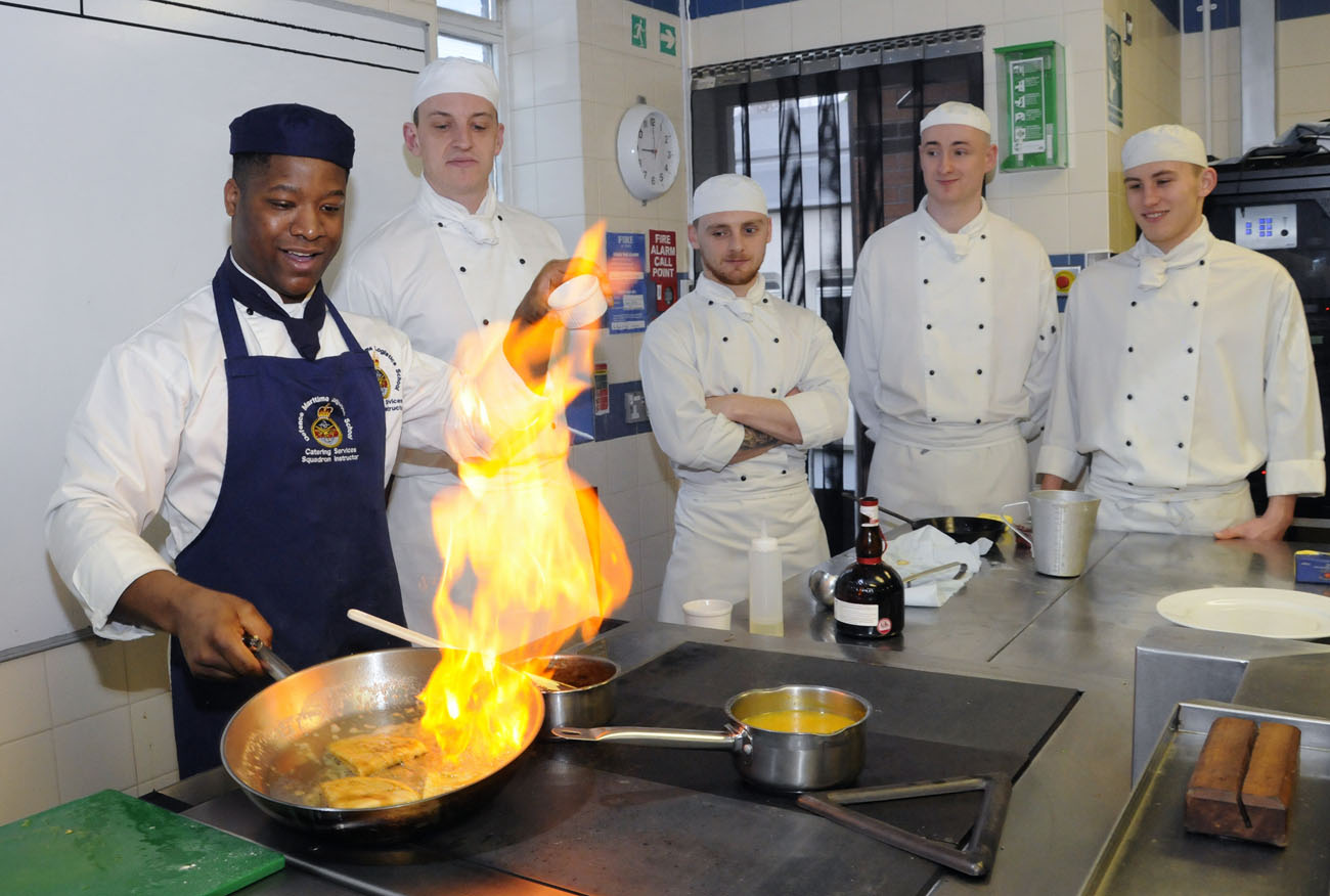 Navy chefs cook up flipping fantastic pancakes  Royal Navy