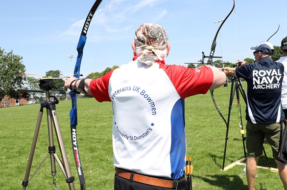 Tri-Service archers victorious over Blind Veterans UK