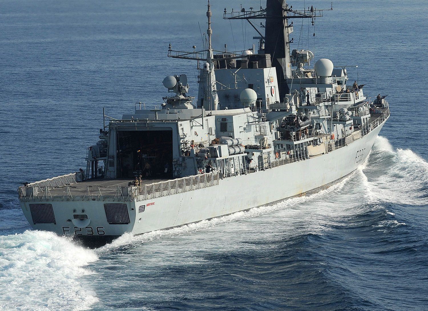 Postcard Royal Navy Ship Type 23 Frigate HMS Montrose Marstrike 2005 8D 